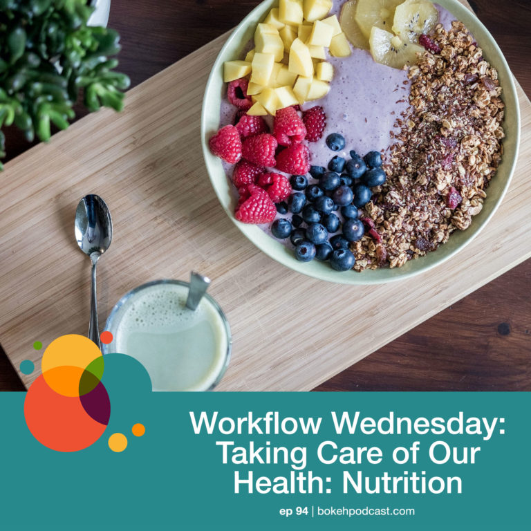 Episode 94: Workflow Wednesday: Taking Care of Our Health: Nutrition – Nathan, Heather, & Haylee