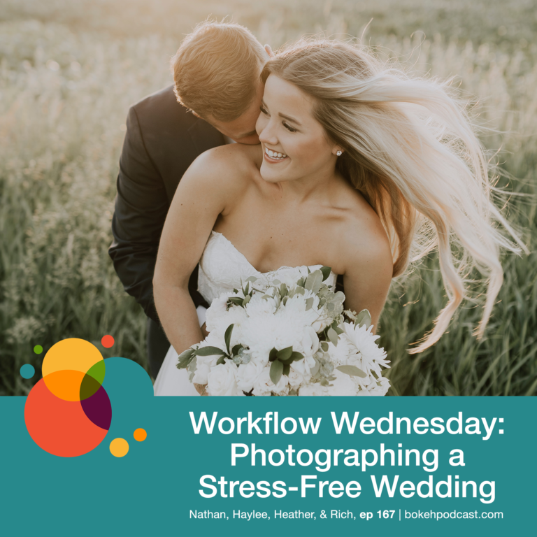 Episode 167: Workflow Wednesday: Photographing a Stress-Free Wedding – Nathan, Haylee, Heather, & Rich