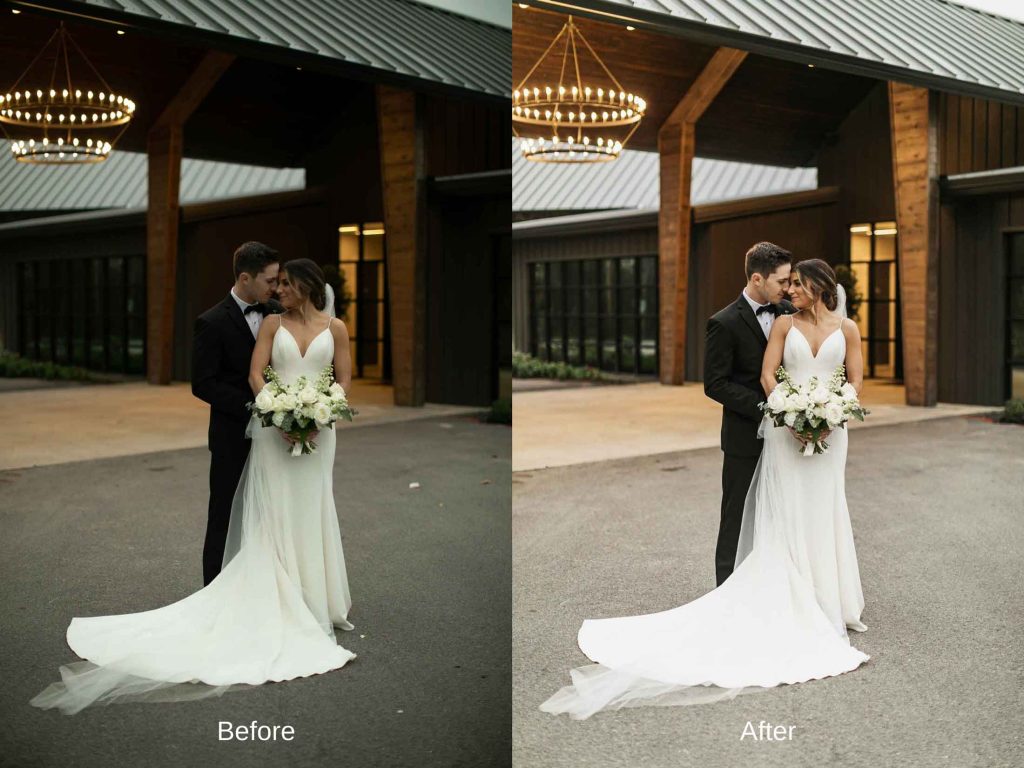 Color Correction Before/After Images