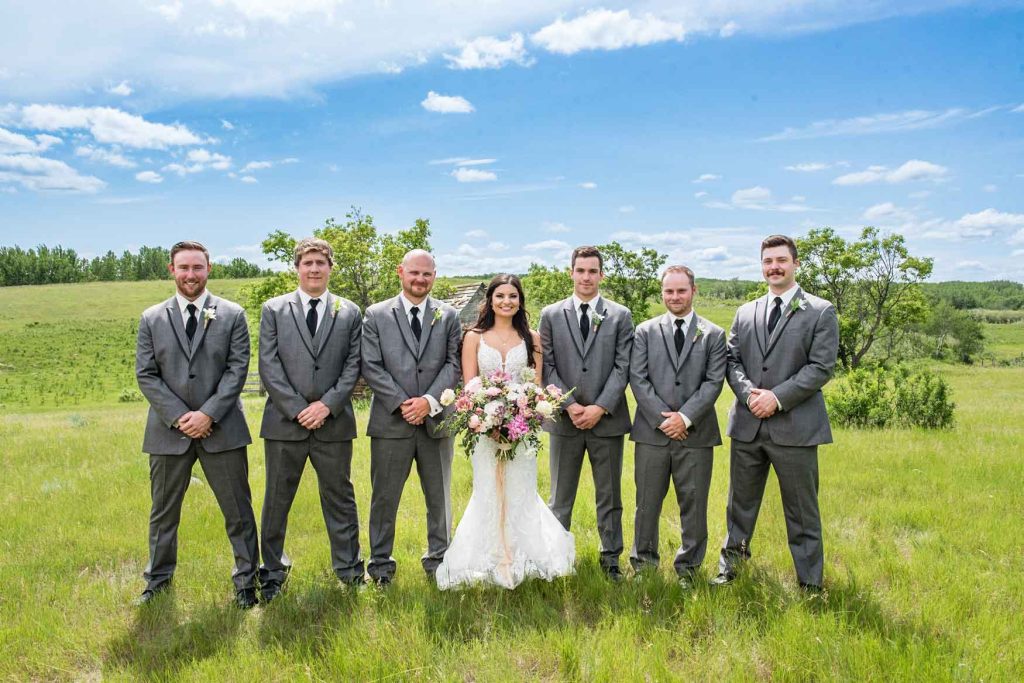 bride and groomsmen advanced localized adjustments example