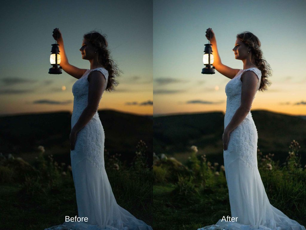 Custom retouching example