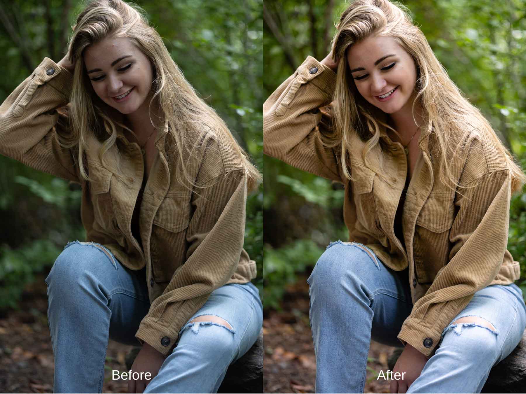 Lightroom Retouching Example