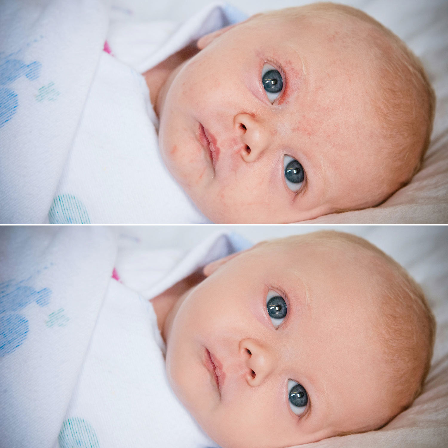 Newborn baby retouched